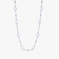 Jade Bead with Diamond Chain 16