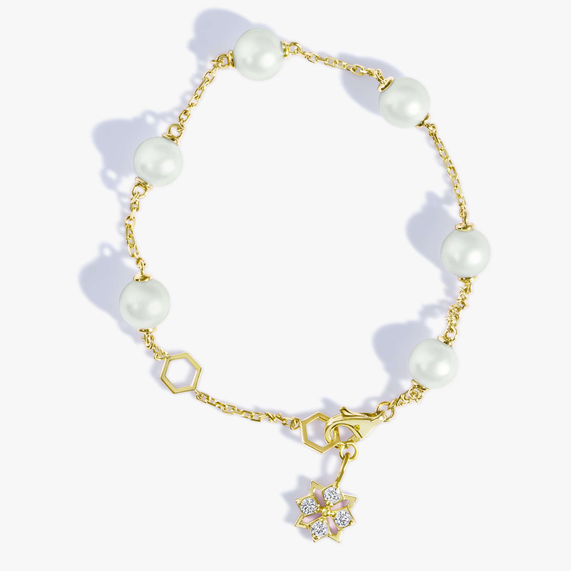 Star Mini Pearl Bracelet (18K Gold) - Carrie K.