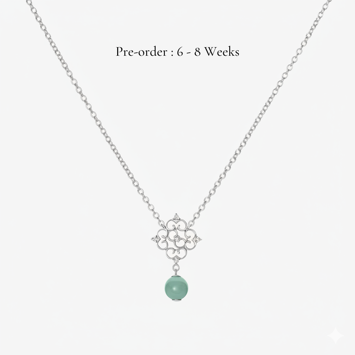 Blessings Jade Necklace (14K Gold)