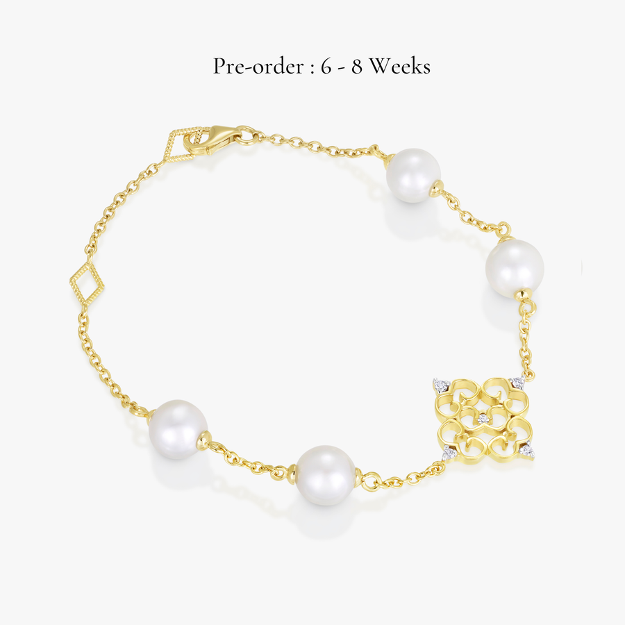 Blessings Pearl Bracelet (14K Gold)