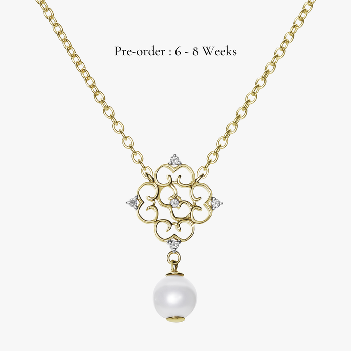 Blessings Pearl Necklace (14K Gold)