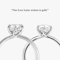 The Love Letter Ring With Tapered Band - Carrie K.