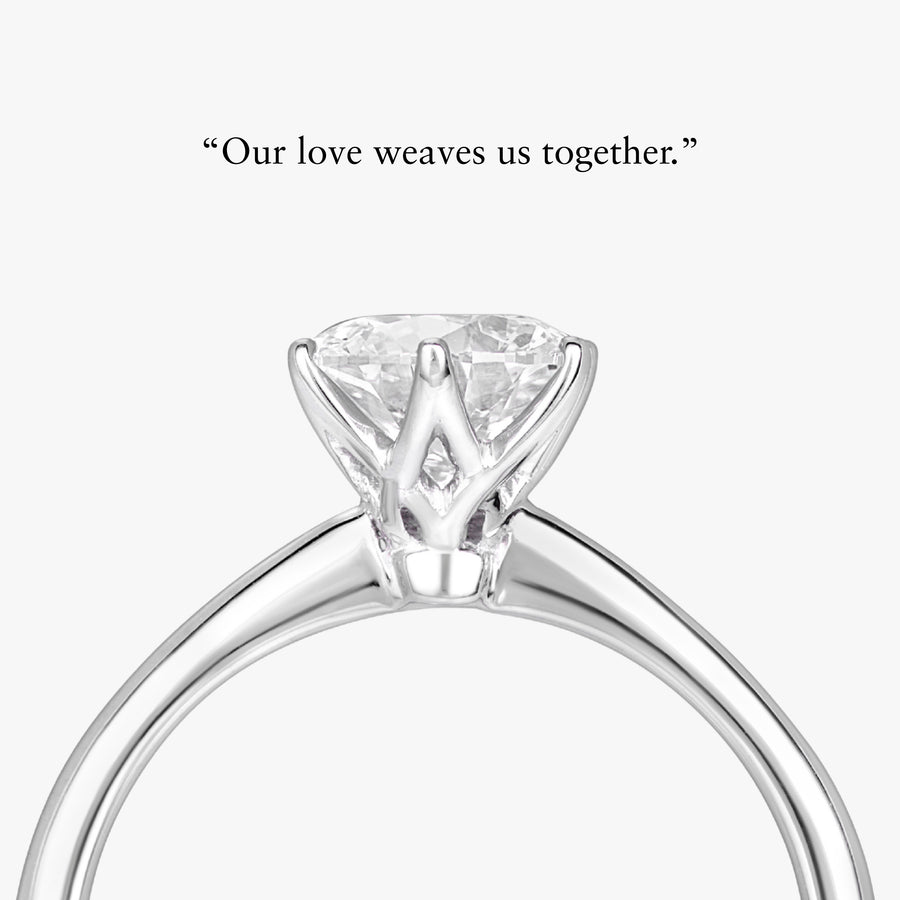 Entwine Ring With Tapered Band