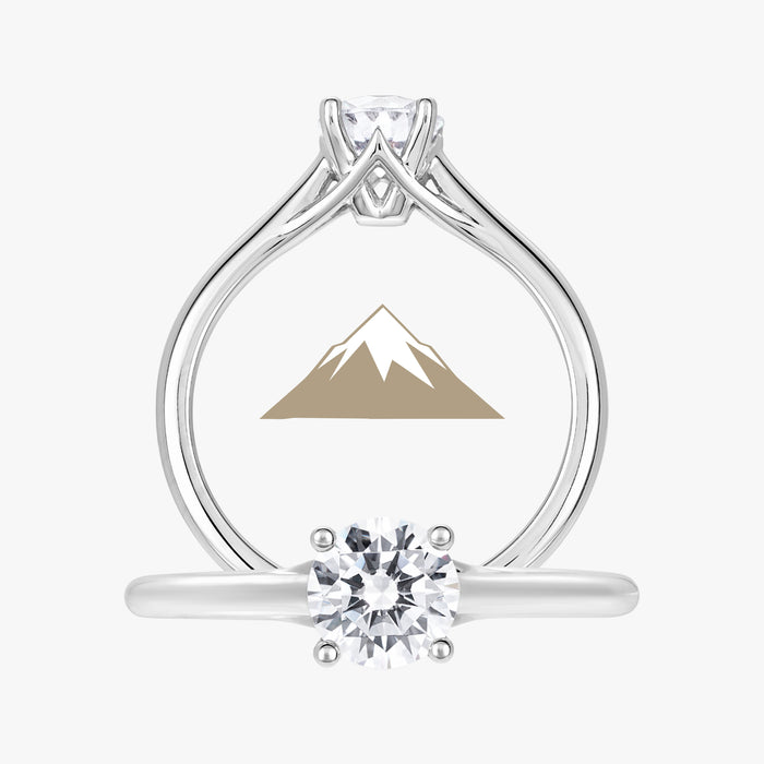 Pinnacle Ring With Straight Band