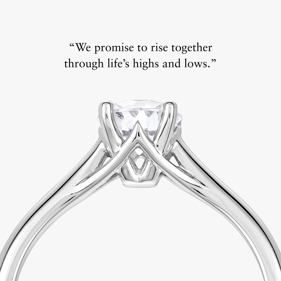 Pinnacle Ring With Straight Band