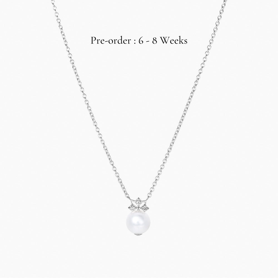 Star Mini Pearl Necklace (14K Gold) - Carrie K.