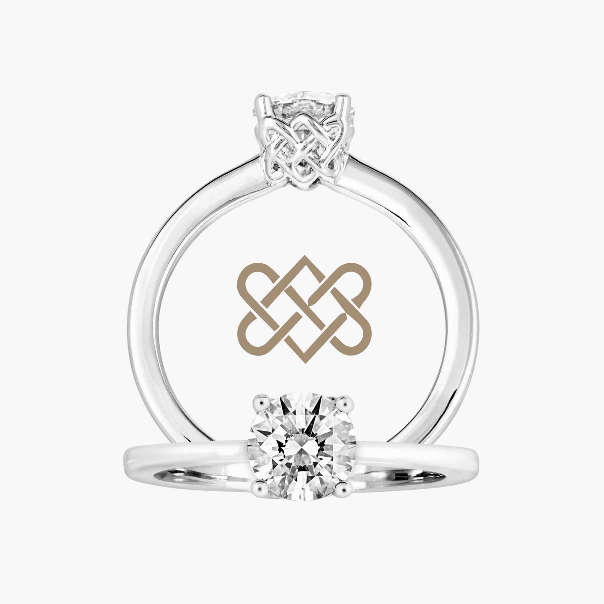 Love Knot Ring With Tapered Band - Carrie K.