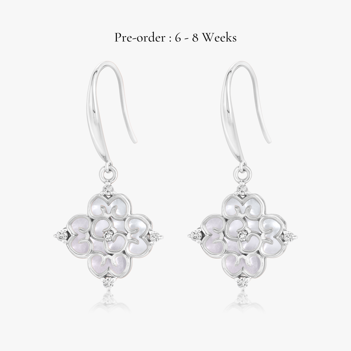 Blessings Mini Mother of Pearl Hook Earrings (18K Gold) - Carrie K.