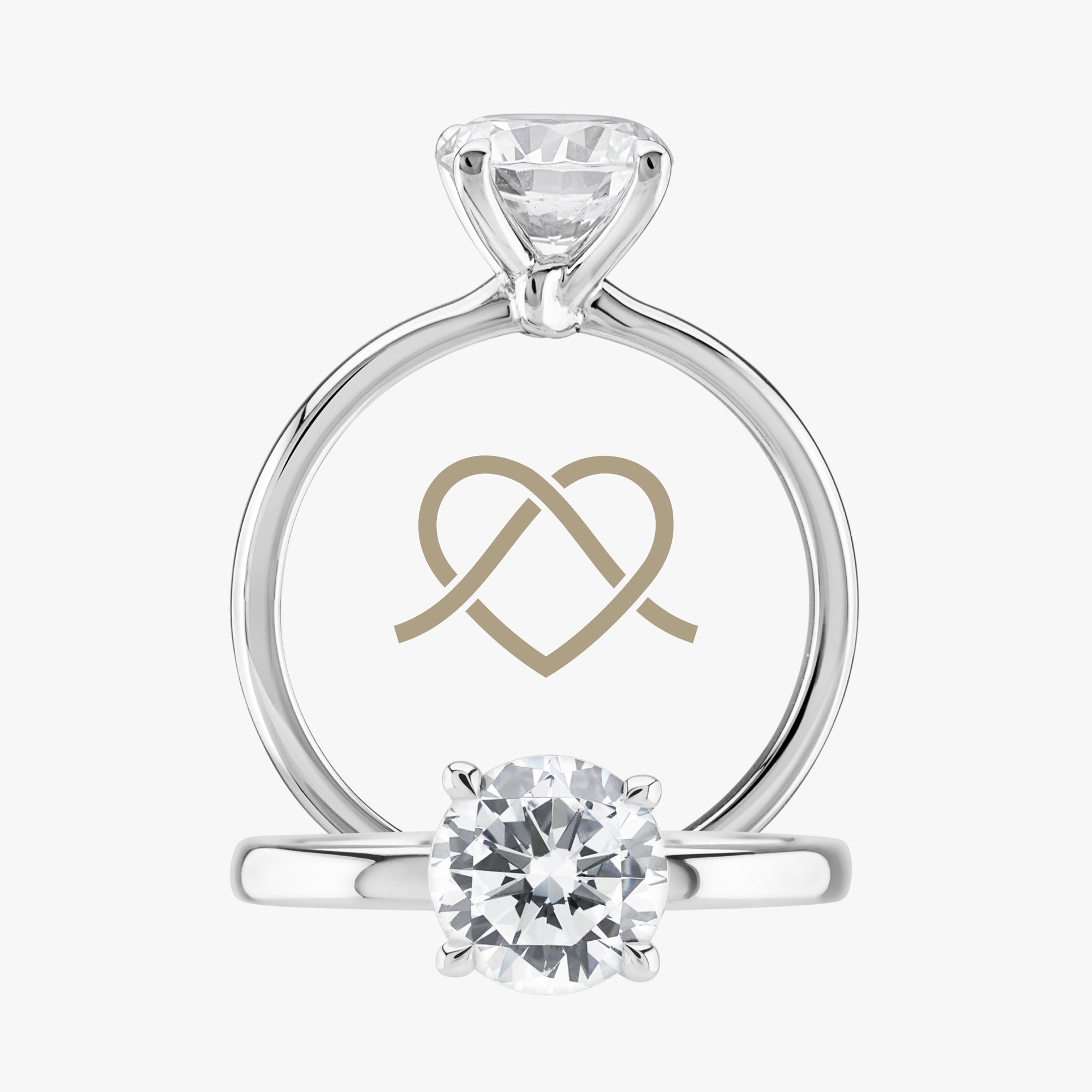 Forget-Me-Knot Ring With Straight Band