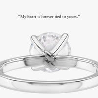 Forget-Me-Knot Ring With Straight Band