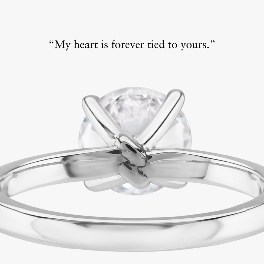 Forget-Me-Knot Ring With Straight Band