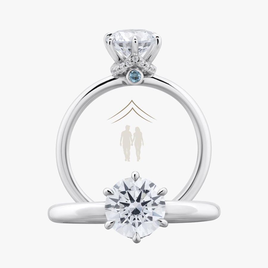 Home Little Secret Ring With Straight Band