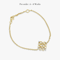 Blessings Mother of Pearl Bracelet (14K Gold) - Carrie K.