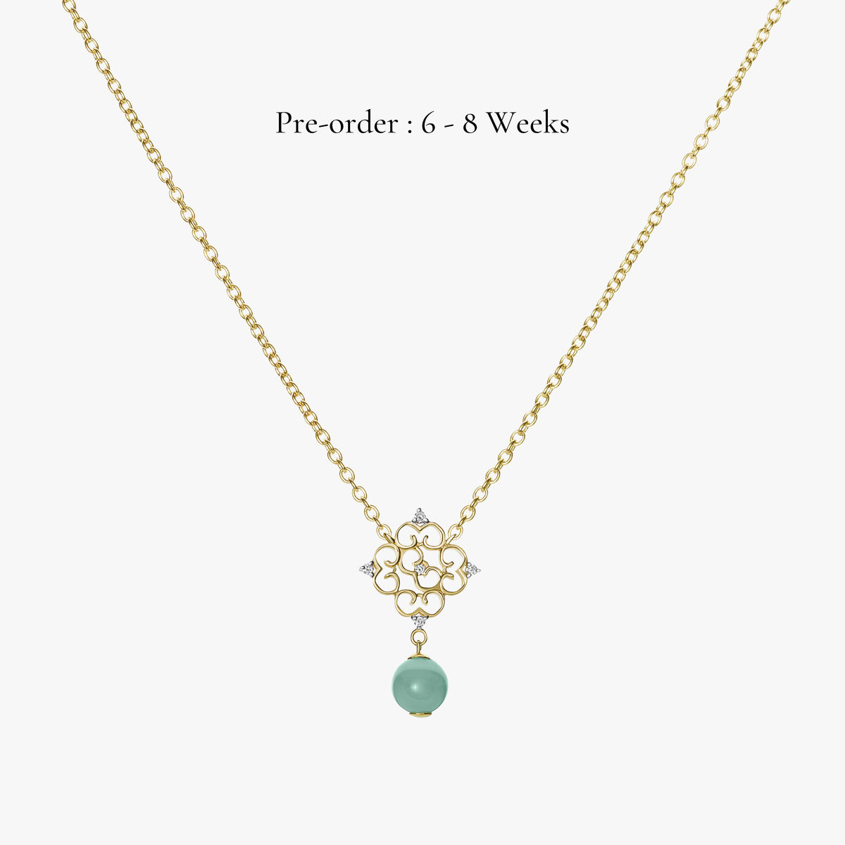 Blessings Jade Necklace (14K Gold) – Carrie