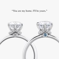 Home Little Secret Ring With Straight Band