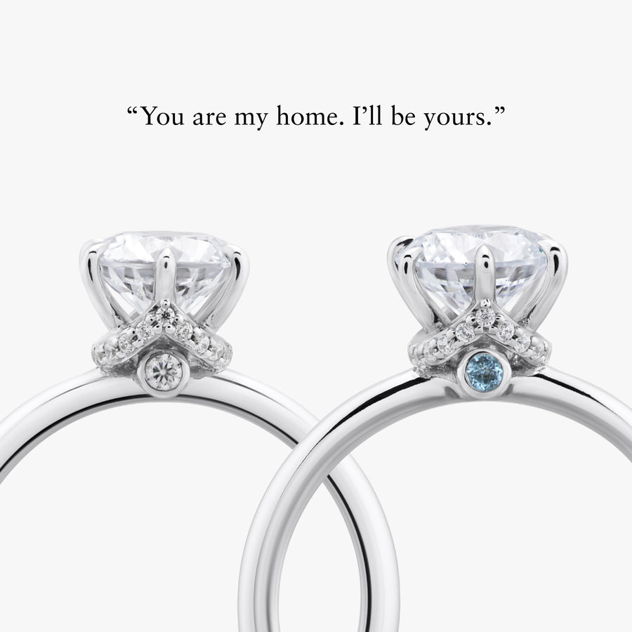 Home Little Secret Ring With Straight Band