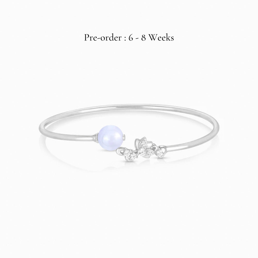 Lotus Lavender Jade Twisty Bangle (14K Gold) - Carrie K.