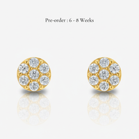 Round Pave Studs (18K Gold) - Carrie K.