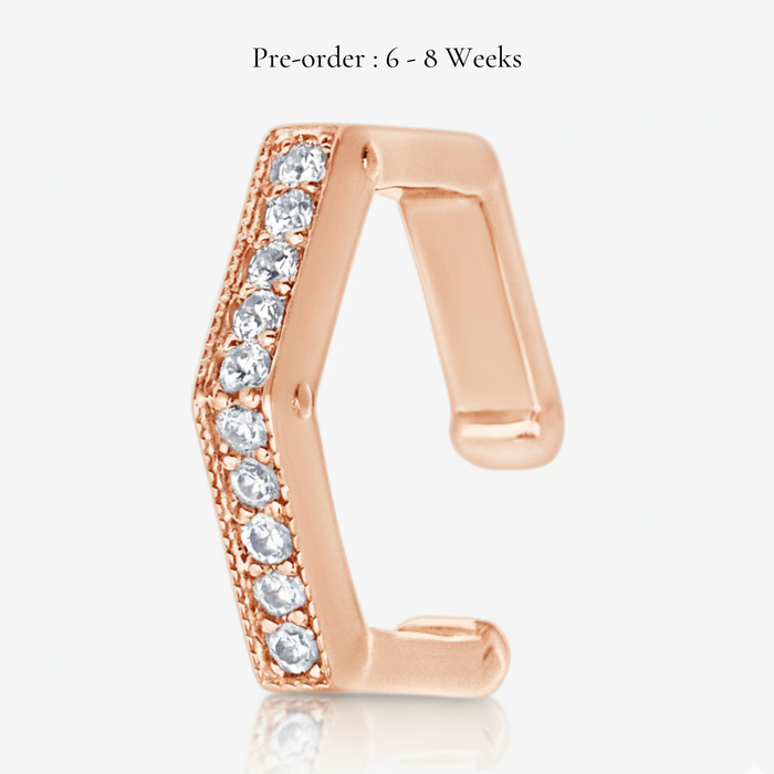 Baby Hexa Ear Cuff (18K Gold) - Carrie K.