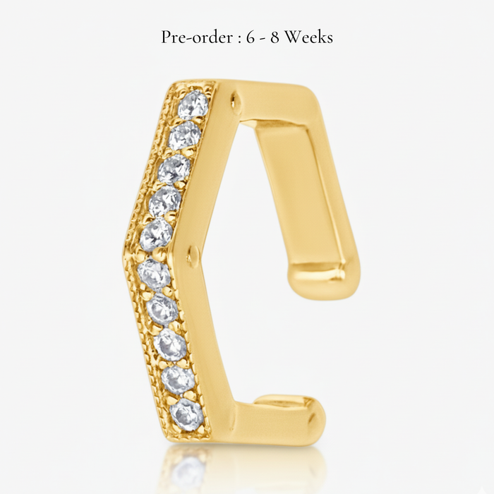Baby Hexa Ear Cuff (18K Gold) - Carrie K.