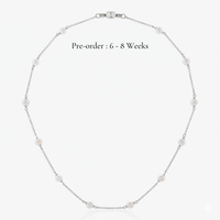 Pearl Chain Necklace 16-inch (14K Gold)