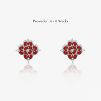 Blessings Mini Red Agate Studs - Carrie K.