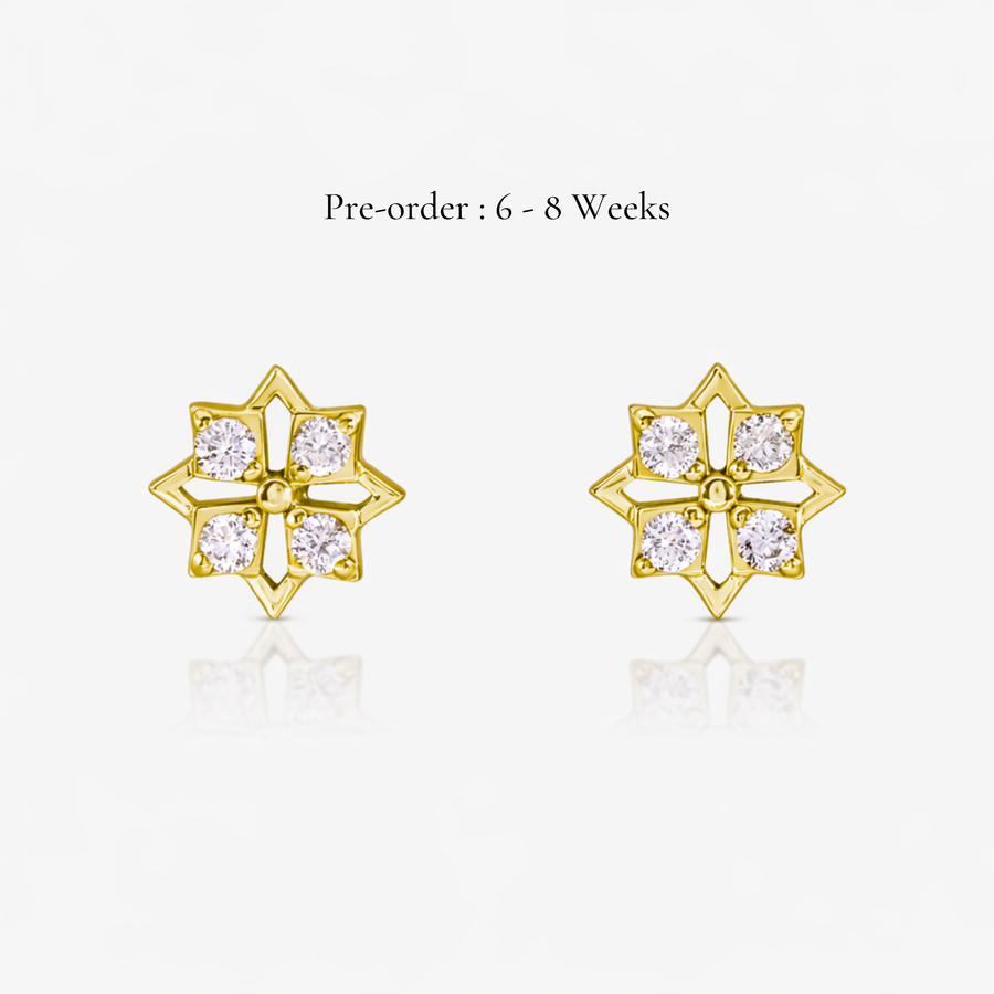 Star Mini Studs (14K Gold)