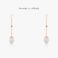 Jade Long Ear Drops (14K Gold)