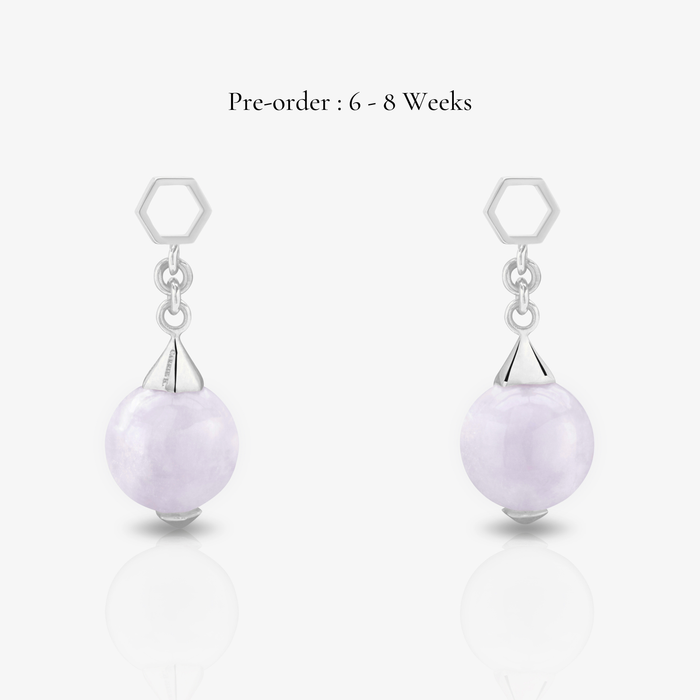 Jade Ear Drops  (14K Gold)