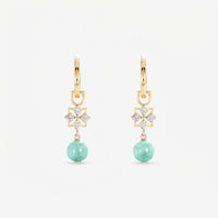 Star Mini Jade Hoop Earrings (14K Gold) - Carrie K.