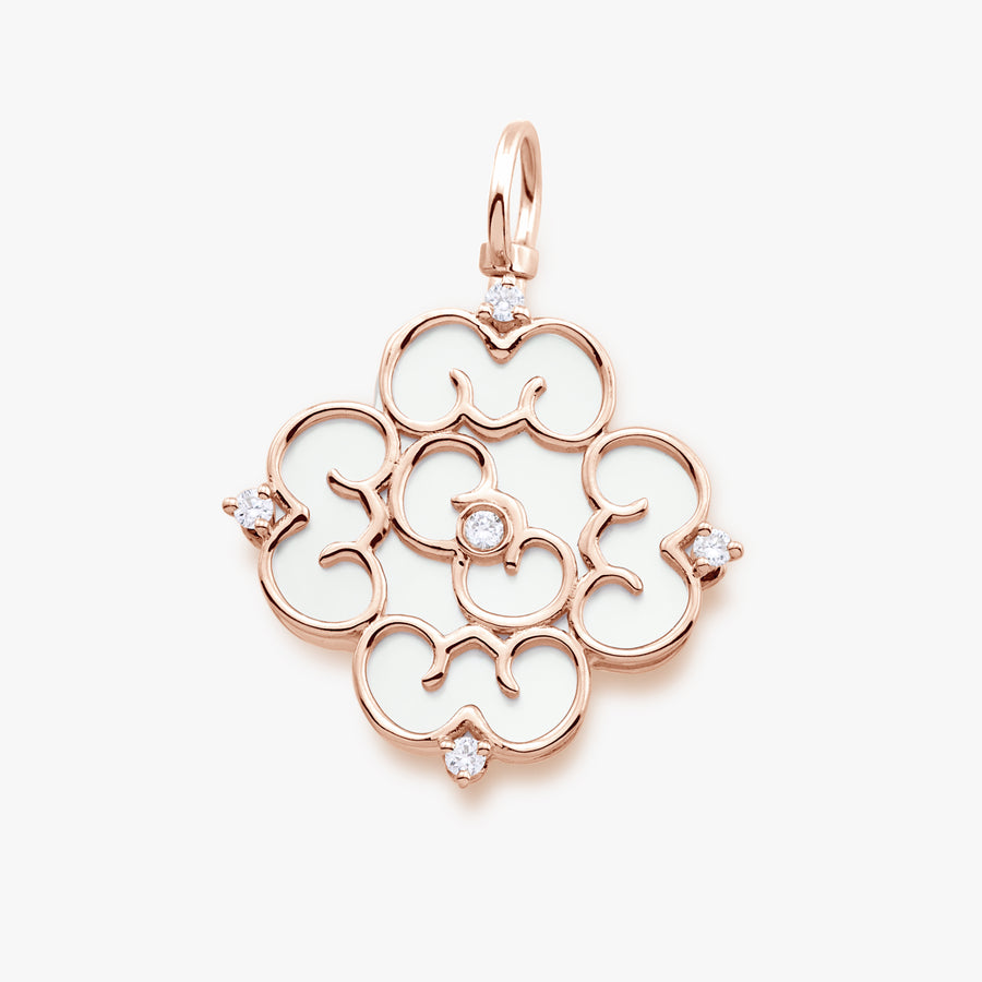 Blessings Mini Mother of Pearl Charm - Carrie K.