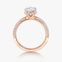 Hidden Halo Knife Edge Pave Ring - Carrie K.