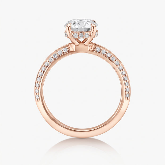 Hidden Halo Knife Edge Pave Ring - Carrie K.