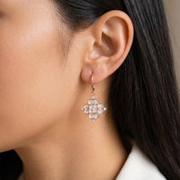 Blessings Mini Mother of Pearl Hook Earrings (14K Gold)