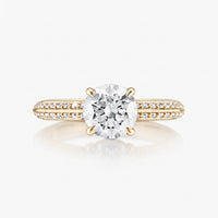Hidden Halo Knife Edge Pave Ring - Carrie K.