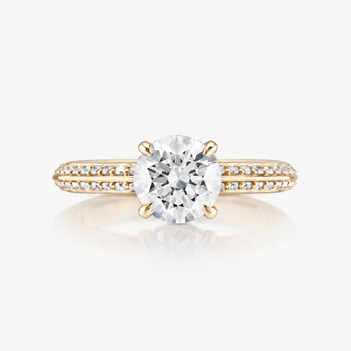 Hidden Halo Knife Edge Pave Ring - Carrie K.