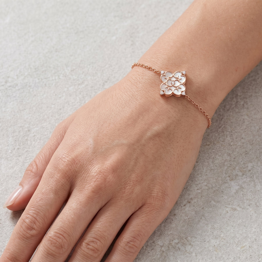 Blessings Mother of Pearl Bracelet (18K Gold) - Carrie K.
