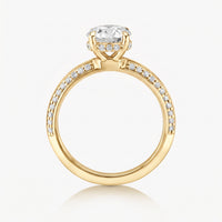 Hidden Halo Knife Edge Pave Ring - Carrie K.