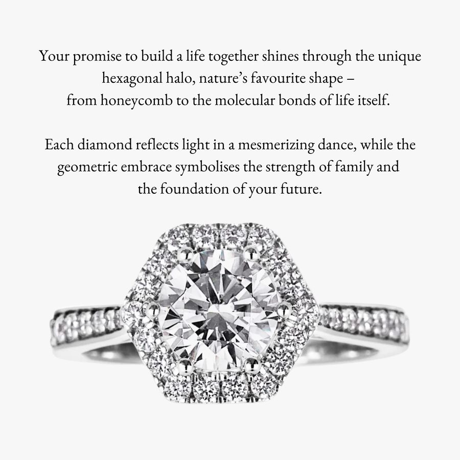 Hexa Halo Ring - Carrie K. 