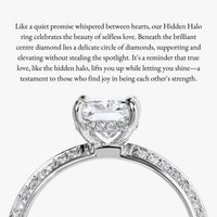 Hidden Halo Knife Edge Pave Ring