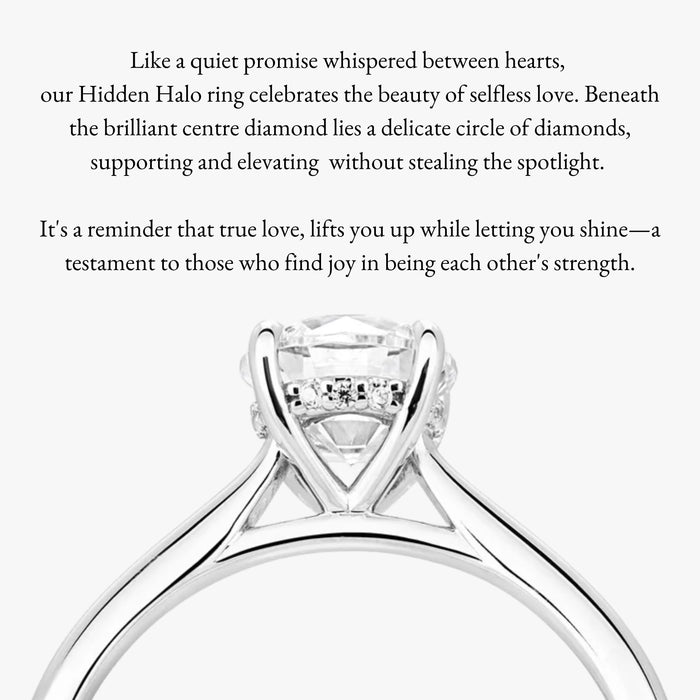 Hidden Halo Ring