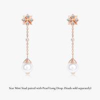 Pearl Long Ear Drops (14K Gold) - Carrie K. 