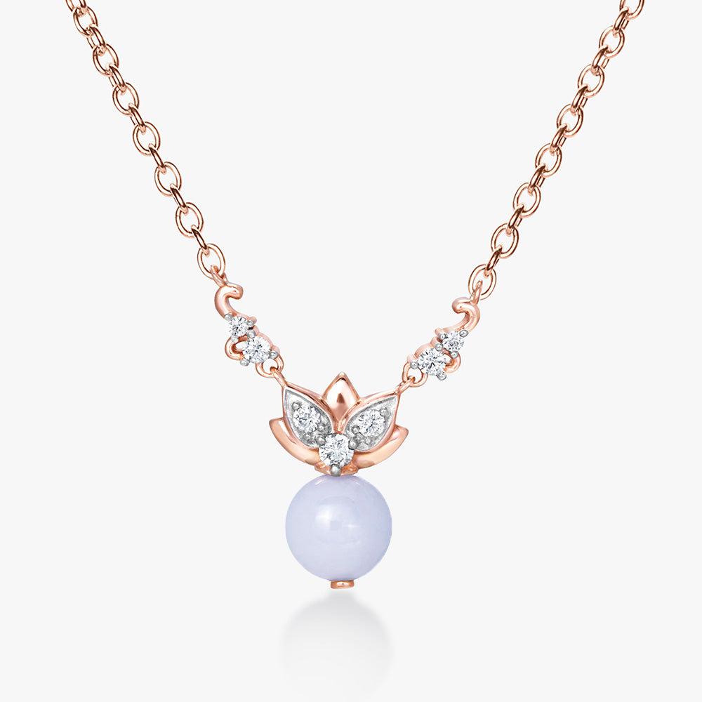 Lotus Lavender Jade Necklace - Carrie K.