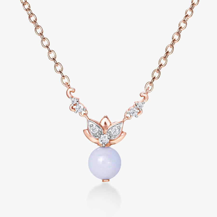 Lotus Lavender Jade Necklace - Carrie K.