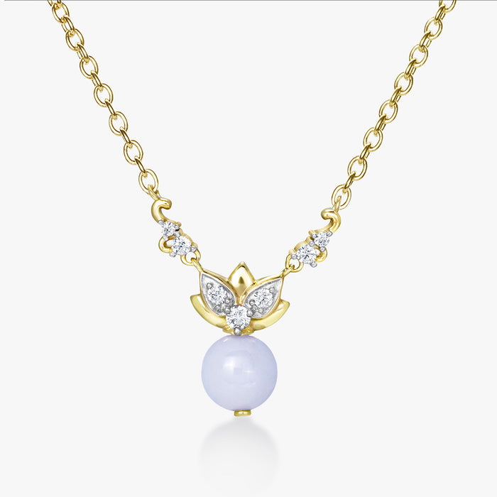 Lotus Lavender Jade Necklace - Carrie K.