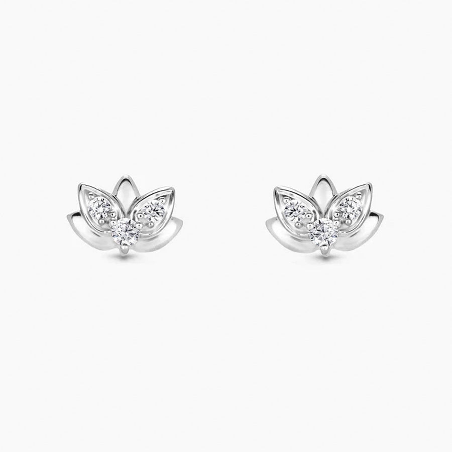 Lotus Ear Studs (14K Gold) - Carrie K. 