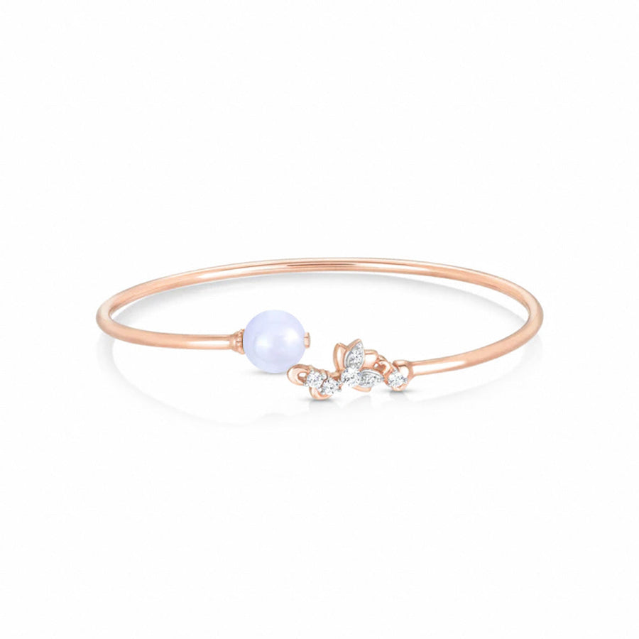 Lotus Lavender Jade Twisty Bangle (14K Gold) - Carrie K.