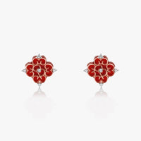 Blessings Mini Red Agate Studs - Carrie K.