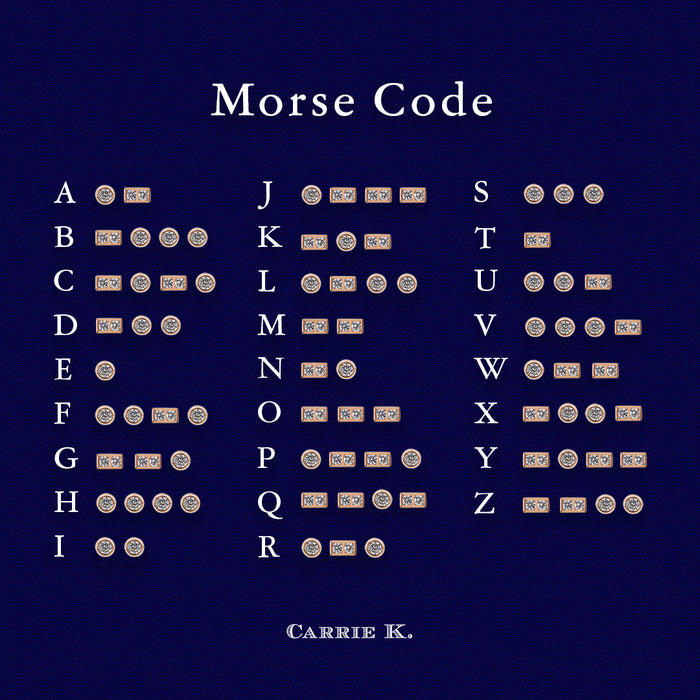 Milgrain Morse Ring - 3.00mm - Carrie K. 