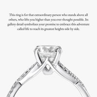 Pinnacle Infinity Half Diamond Ring